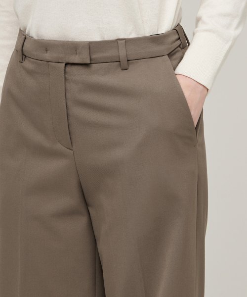 MUSINSA STANDARD WOMAN（ムシンサスタンダードウーマン）の「ウィメンズヘビーウェイト裏起毛ワイドヒドゥンバンディングスラックス[ダスティベージュ]（スラックス・レディース・その他・26/27/28/29/34/32/30/31/24/25）」の4枚目の写真