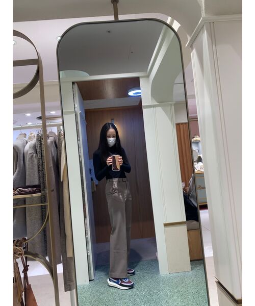 MUSINSA STANDARD WOMAN（ムシンサスタンダードウーマン）の「ウィメンズヘビーウェイト裏起毛ワイドヒドゥンバンディングスラックス[ダスティベージュ]（スラックス・レディース・その他・26/27/28/29/34/32/30/31/24/25）」の11枚目の写真