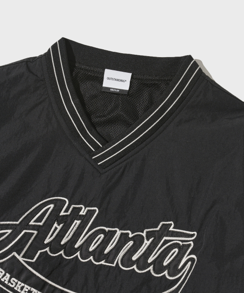 OUTSTANDING(アウトスタンディング)の「BASKETBALL WARMUP PULLOVER_BLACK(Tシャツ/カットソー・メンズ・その他・SMALL/MEDIUM/LARGE)」の3枚目の写真