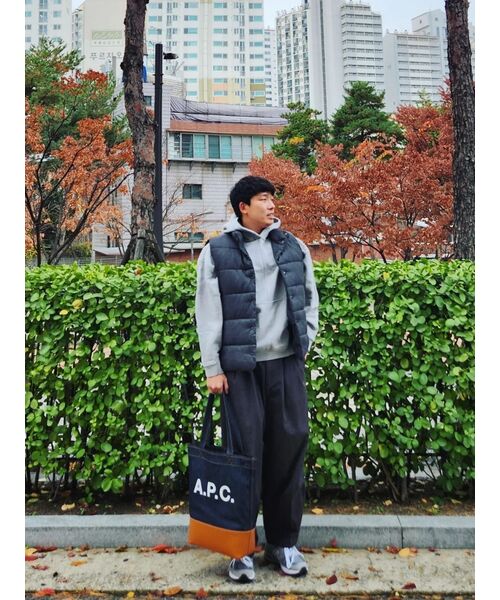 MUSINSA STANDARD（ムシンサスタンダード）の「コットンワイドバルーンパンツ[ダークグレー]（その他パンツ・メンズ・その他・40/38/36/34/32/30/31/33/26/27/28/29）」の13枚目の写真