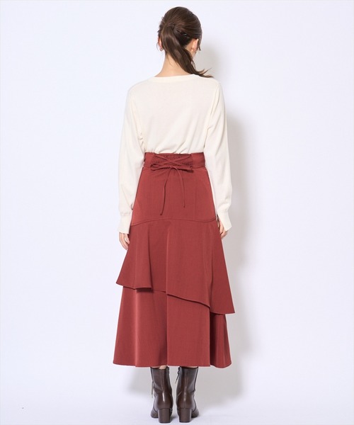 AND COUTURE(アンドクチュール)の「インナーミニティアードスカート(スカート・レディース・ダークブラウン/ボルドー/ブラック・SMALL/MEDIUM)」の17枚目の写真