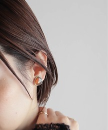 rapiecage | クリアカラーカボションイヤリング(イヤリング)