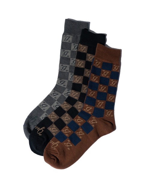 glamb(グラム)の「Signature Pattern Socks Set / シグネチャーパターンソックスセット(ソックス/靴下・メンズ・マルチ・FREE)」の1枚目の写真
