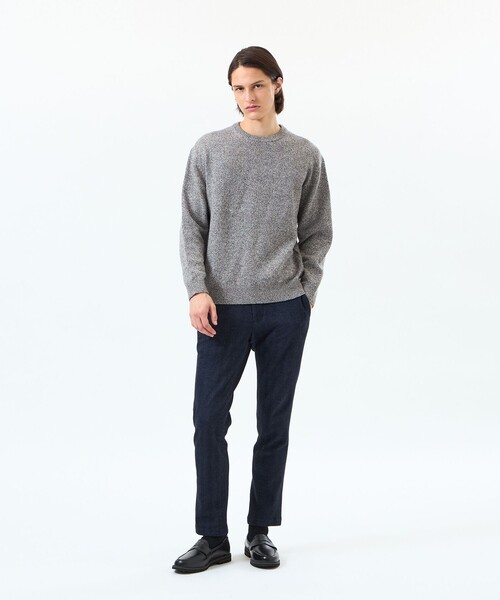 MACKINTOSH PHILOSOPHY(マッキントッシュ フィロソフィー)の「5Gムリネ天竺 クルーネックプルオーバー(ニット/セーター・メンズ・ダークブラウン/レッド系その他3/ネイビー/グレー系その他・38/42/40)」の11枚目の写真