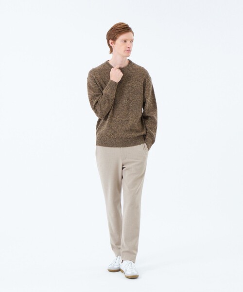 MACKINTOSH PHILOSOPHY(マッキントッシュ フィロソフィー)の「5Gムリネ天竺 クルーネックプルオーバー(ニット/セーター・メンズ・ダークブラウン/レッド系その他3/ネイビー/グレー系その他・38/42/40)」の14枚目の写真