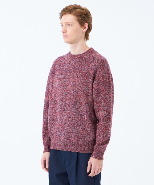 MACKINTOSH PHILOSOPHY(マッキントッシュ フィロソフィー)の「5Gムリネ天竺 クルーネックプルオーバー(ニット/セーター・メンズ・ダークブラウン/レッド系その他3/ネイビー/グレー系その他・38/42/40)」の16枚目の写真