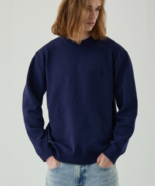 NODU（ノードユー）の「メイプル ベーシック ラウンド ニット [ネイビー]（ニット/セーター・メンズ・その他・MEDIUM/LARGE）」の4枚目の写真