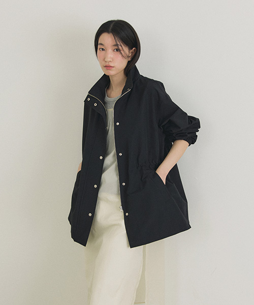 LINGSEOUL(リングソウル)の「high neck string jumper-black(ナイロンジャケット・レディース・その他・FREE)」の1枚目の写真