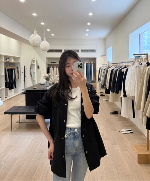 LINGSEOUL(リングソウル)の「high neck string jumper-black(ナイロンジャケット・レディース・その他・FREE)」の6枚目の写真