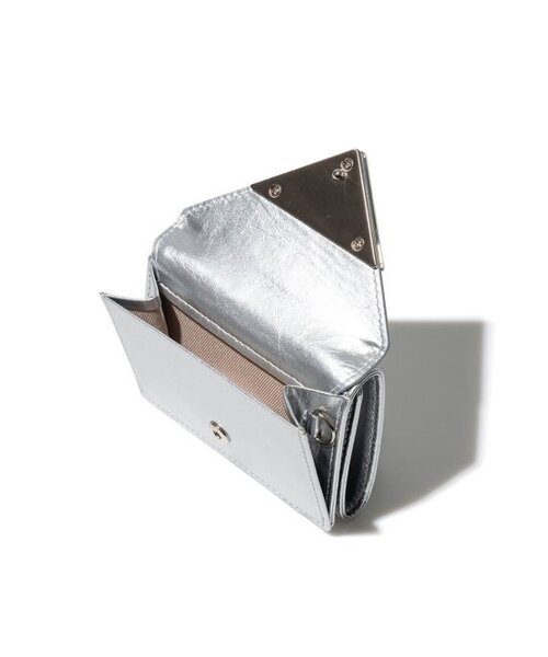 FENNEC(フェネック)の「CRINKLE TRIANGLE TRIPLE WALLET - SILVER(財布・レディース・その他・FREE)」の3枚目の写真