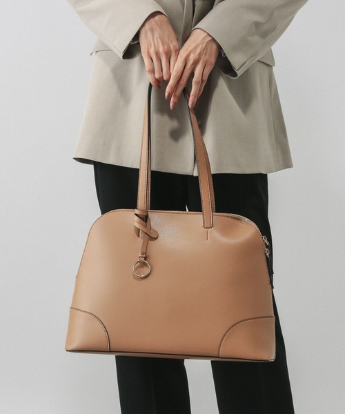 GLOBAL WORK（グローバルワーク）の「スペ軽撥水A4ボストン/621478（ボストンバッグ・レディース・イエロー系その他2/ベージュ/アイボリー/ブラック・ONE SIZE）」の2枚目の写真