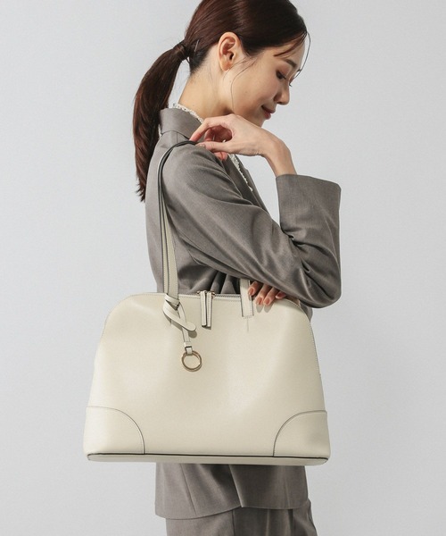 GLOBAL WORK（グローバルワーク）の「スペ軽撥水A4ボストン/621478（ボストンバッグ・レディース・イエロー系その他2/ベージュ/アイボリー/ブラック・ONE SIZE）」の5枚目の写真