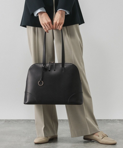 GLOBAL WORK（グローバルワーク）の「スペ軽撥水A4ボストン/621478（ボストンバッグ・レディース・イエロー系その他2/ベージュ/アイボリー/ブラック・ONE SIZE）」の7枚目の写真