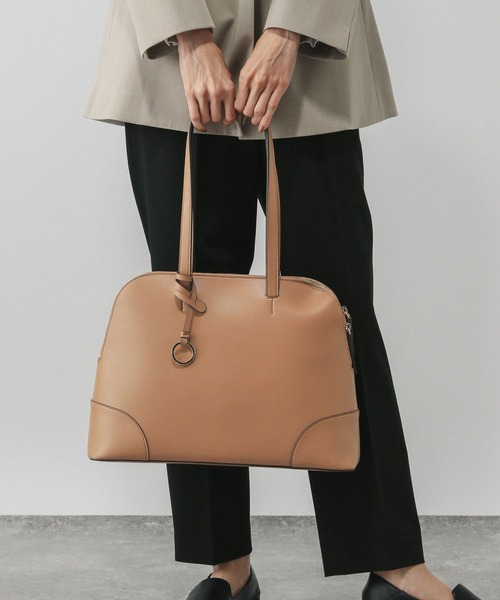 GLOBAL WORK（グローバルワーク）の「スペ軽撥水A4ボストン/621478（ボストンバッグ・レディース・イエロー系その他2/ベージュ/アイボリー/ブラック・ONE SIZE）」の9枚目の写真