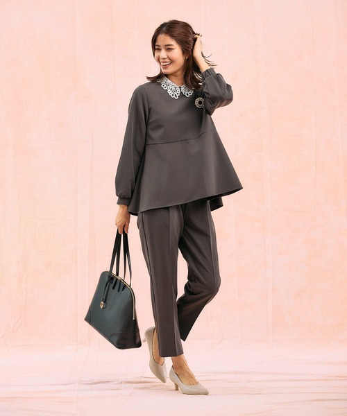 GLOBAL WORK(グローバルワーク)の「スペ軽撥水A4ボストン/621478(ボストンバッグ・レディース・イエロー系その他2/ベージュ/アイボリー/ブラック・ONE SIZE)」の13枚目の写真