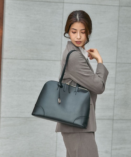 GLOBAL WORK(グローバルワーク)の「スペ軽撥水A4ボストン/621478(ボストンバッグ・レディース・イエロー系その他2/ベージュ/アイボリー/ブラック・ONE SIZE)」の20枚目の写真