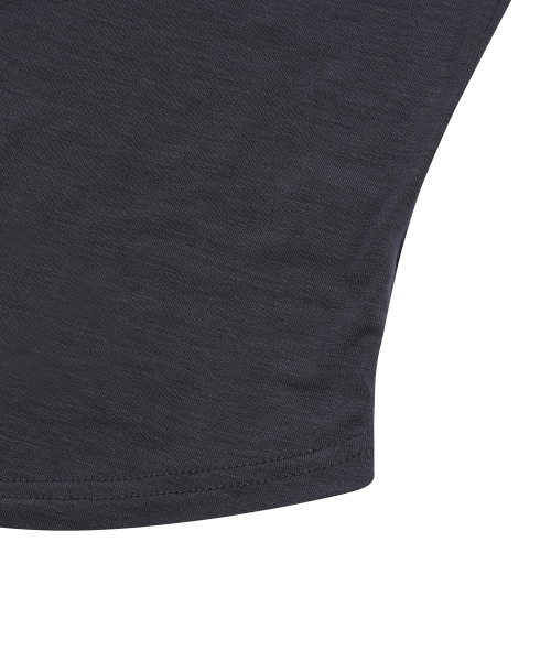 MUCENT(ムセント)の「オニキスシースルーシグネチャーロゴVネッククロップ半袖Tシャツ(7カラー)(Tシャツ/カットソー・レディース・Beige/ネイビー/ホワイト/チャコールグレー/ブラック/カーキ/スカイブルー・FREE)」の10枚目の写真