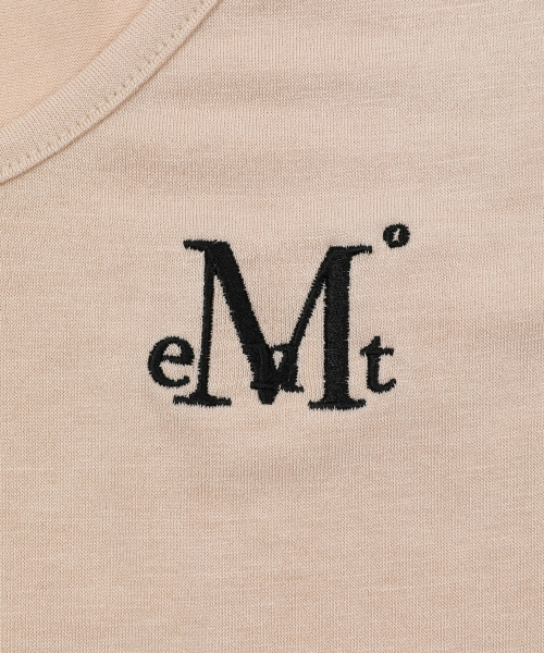 MUCENT(ムセント)の「オニキスシースルーシグネチャーロゴVネッククロップ半袖Tシャツ(7カラー)(Tシャツ/カットソー・レディース・Beige/ネイビー/ホワイト/チャコールグレー/ブラック/カーキ/スカイブルー・FREE)」の18枚目の写真