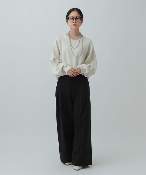 LEPSIM(レプシィム)の「ピーチターンバックパンツ 581668(その他パンツ・レディース・ブラック/カーキ・LARGE/MEDIUM)」の6枚目の写真