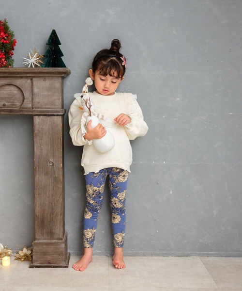 Rora(ローラ)の「ロザミア レギンス(レギンス/スパッツ・キッズ・ブルー・110cm/120cm/130cm/140cm/150cm)」の2枚目の写真