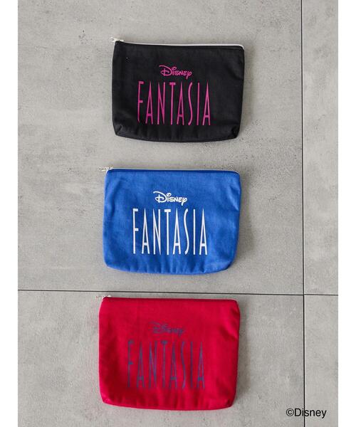 Lugnoncure（ルノンキュール）の「【Disney】FANTASIA/ロゴプリントポーチ（ハンドバッグ・レディース・ブルー/ブラック/レッド・F）」の5枚目の写真