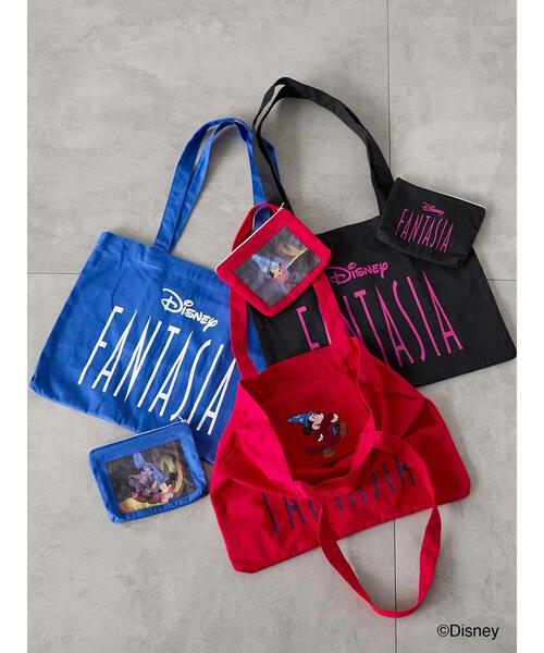 Lugnoncure（ルノンキュール）の「【Disney】FANTASIA/ロゴプリントポーチ（ハンドバッグ・レディース・ブルー/ブラック/レッド・F）」の6枚目の写真