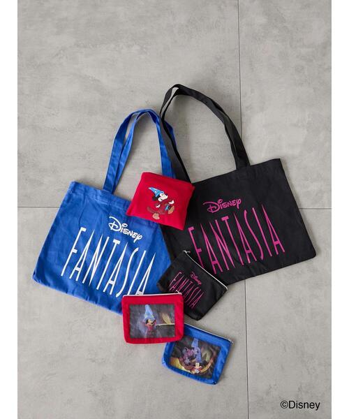 Lugnoncure（ルノンキュール）の「【Disney】FANTASIA/ロゴプリントポーチ（ハンドバッグ・レディース・ブルー/ブラック/レッド・F）」の7枚目の写真