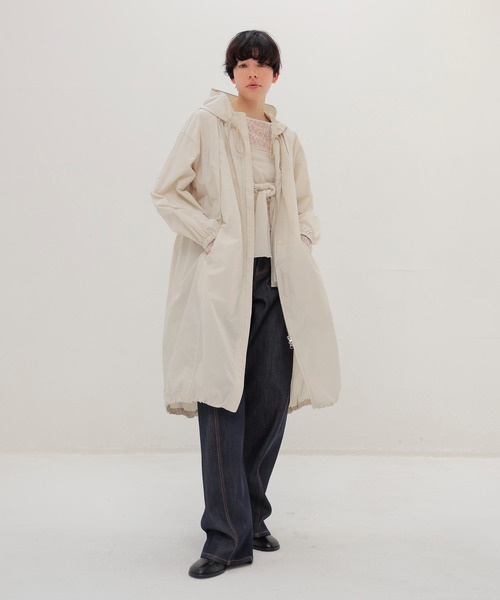 DRESSLAVE(ドレスレイブ)の「airy field coat(エアリーフィールドコート)(その他アウター・レディース・ホワイト/ネイビー・38)」の9枚目の写真