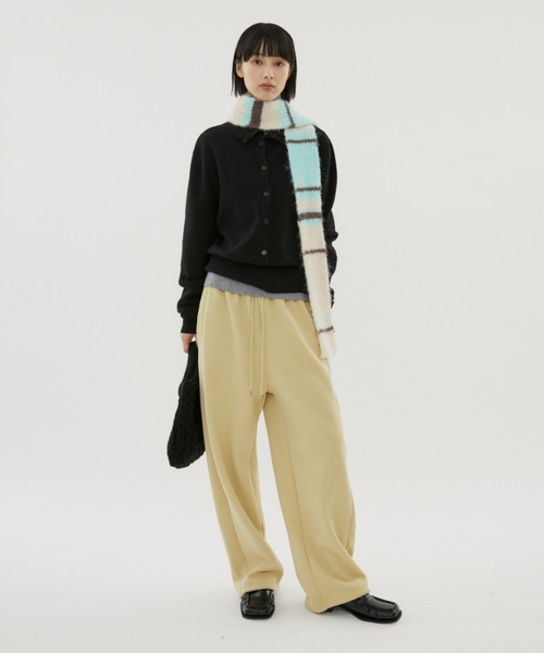 FUULLY STUDIO（フーリィーステューディオ）の「スウェットイージーワイドパンツ（スウェットパンツ・レディース・イエロー/グレー/ブラック・FREE）」の18枚目の写真