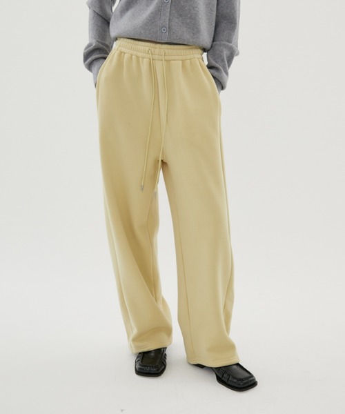 FUULLY STUDIO（フーリィーステューディオ）の「スウェットイージーワイドパンツ（スウェットパンツ・レディース・イエロー/グレー/ブラック・FREE）」の17枚目の写真