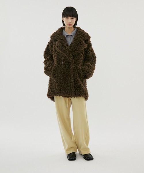 FUULLY STUDIO（フーリィーステューディオ）の「スウェットイージーワイドパンツ（スウェットパンツ・レディース・イエロー/グレー/ブラック・FREE）」の21枚目の写真