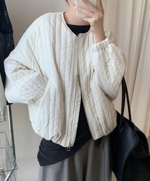 ゆったりx中綿大人のショートジャケット