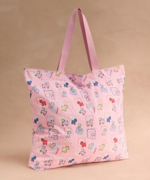 ラージ フォルダウェイ トートバッグ　Dog Patchwork