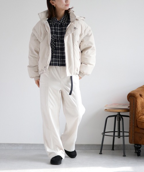 cepo(セポ)の「〈2way〉エアコンパフショートジャケット(ダウンジャケット/コート・レディース・ブラック/グレー・M/L)」の22枚目の写真