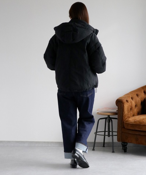 cepo(セポ)の「〈2way〉エアコンパフショートジャケット(ダウンジャケット/コート・レディース・ブラック/グレー・M/L)」の5枚目の写真