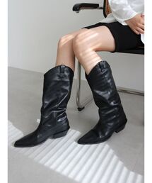 Ungrid | ポインテッドトゥウエスタンブーツ(ブーツ)