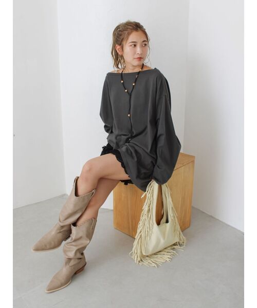 Ungrid（アングリッド）の「ポインテッドトゥウエスタンブーツ（ブーツ・レディース・ベージュ/シルバー/ブラック・S/M/L）」の13枚目の写真