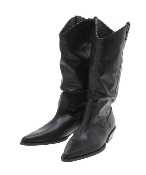 Ungrid（アングリッド）の「ポインテッドトゥウエスタンブーツ（ブーツ・レディース・ベージュ/シルバー/ブラック・S/M/L）」の21枚目の写真