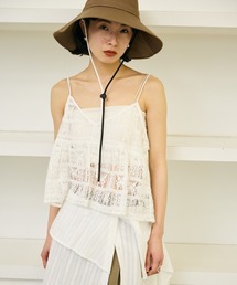 AIC. | パネルレースバックリボンキャミビスチェ(キャミソール)