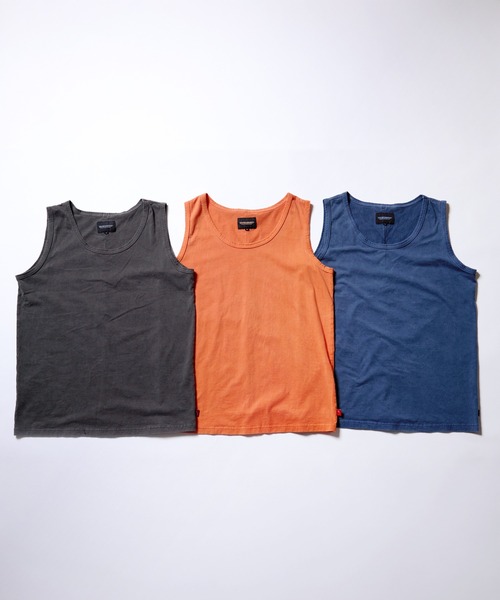 VIRGOwearworks(ヴァルゴウェアワークス)の「VINTAGE PIGMENT TANK(Tシャツ/カットソー・メンズ・ネイビー/オレンジ/ブラック・2/3/4)」の8枚目の写真