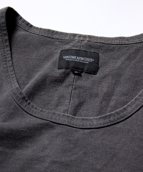 VIRGOwearworks(ヴァルゴウェアワークス)の「VINTAGE PIGMENT TANK(Tシャツ/カットソー・メンズ・ネイビー/オレンジ/ブラック・2/3/4)」の15枚目の写真