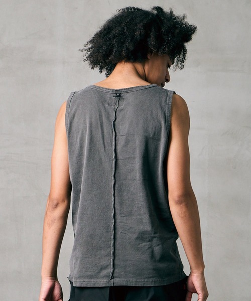 VIRGOwearworks(ヴァルゴウェアワークス)の「VINTAGE PIGMENT TANK(Tシャツ/カットソー・メンズ・ネイビー/オレンジ/ブラック・2/3/4)」の9枚目の写真