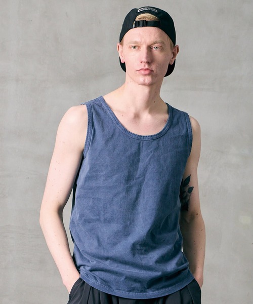 VIRGOwearworks(ヴァルゴウェアワークス)の「VINTAGE PIGMENT TANK(Tシャツ/カットソー・メンズ・ネイビー/オレンジ/ブラック・2/3/4)」の10枚目の写真