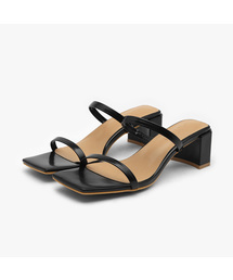 SAPPUN（サプン）の「Isabell Square Sandal Mules (5cm)（サンダル）」
