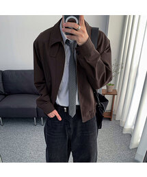 ALYSS（アリス）の「[デイリールームXアリス] ソフトグレインウールブルゾンジャケット [ブラウン]（MA-1）」