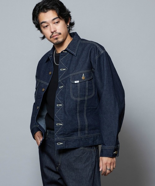 Lee(リー)の「Lee/リー【101周年記念モデル】101 ANNIVERSARY 101-J RIDERS JACKET(デニムジャケット・メンズ・インディゴブルー・X-LARGE/LARGE/MEDIUM/SMALL)」の1枚目の写真