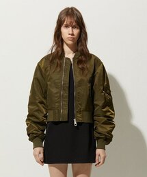 LADY VOLUME（レディーボリューム）の「CROP BOMBER JACKET_KHAKI（MA-1）」