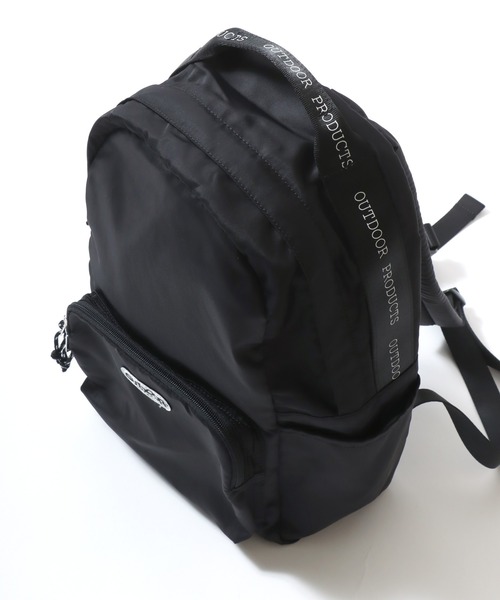 OUTDOOR PRODUCTS（アウトドアプロダクツ）の「OUTDOOR PRODUCTS（アウトドアプロダクツ）ラスターツイル ナイロンデイパック 16L/レディース ママバッグ（バックパック/リュック・レディース・ベージュ/ブラック・FREE）」の10枚目の写真
