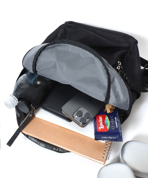 OUTDOOR PRODUCTS（アウトドアプロダクツ）の「OUTDOOR PRODUCTS（アウトドアプロダクツ）ラスターツイル ナイロンデイパック 16L/レディース ママバッグ（バックパック/リュック・レディース・ベージュ/ブラック・FREE）」の18枚目の写真