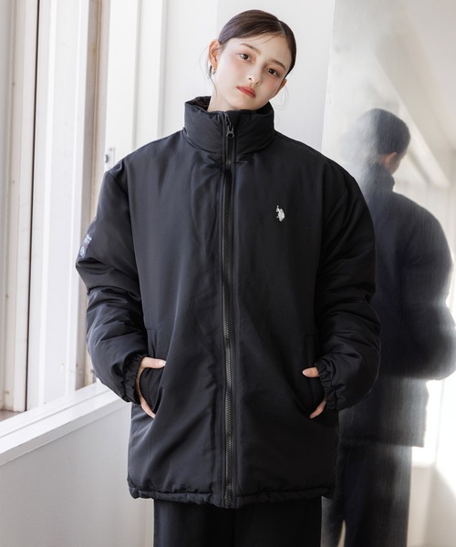 Dita Muaj.(ディータムアージュ)の「【U.S.POLO ASSN.】【ユニセックス】オーバーサイズ中綿ダウンジャケット(ダウンジャケット/コート・レディース・モカ/ブラック/アイボリー・FREE)」の2枚目の写真